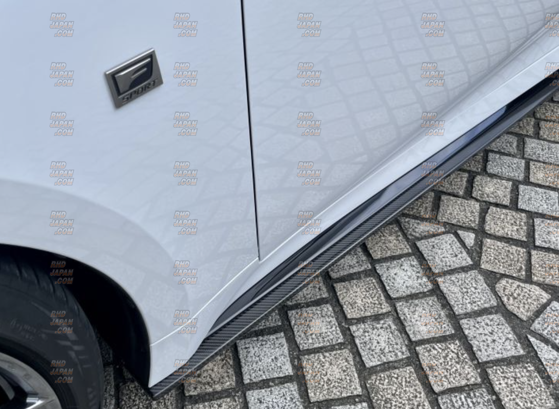 LEMS Side Splitter Carbon Fiber with Clear Coating - Lexus IS500